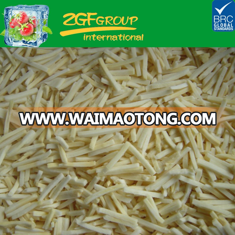 Frozen bamboo shoot strip