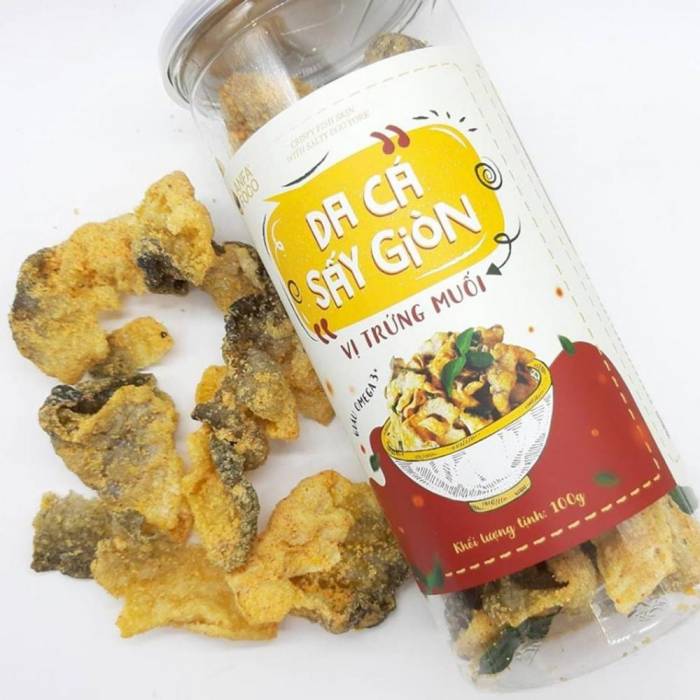 Crispy Salted Egg Fish Skin Seafood Snack / Fried Fish Skin From Vietnam / Ms.thi Nguyen +84 988872713